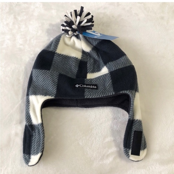 🆕 2 Frosty Trail II Earflap Beanie Columbia Hat Red Black - Picture 5 of 6